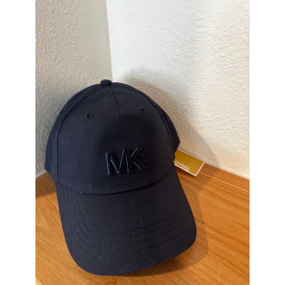 Michael Kors Unisex Embroidered Logo Baseball Cap - Navy NWT - Picture 1 of 4